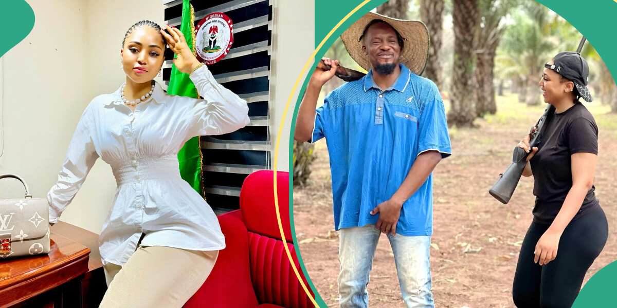 Finally! See how billionaire's wife Regina Daniels mourned her colleague, Junior Pope