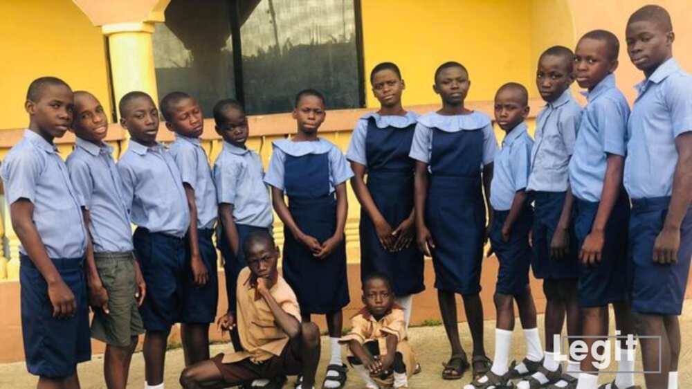 Kind Nigerian man saves kids from street, clothes them, put them back to school