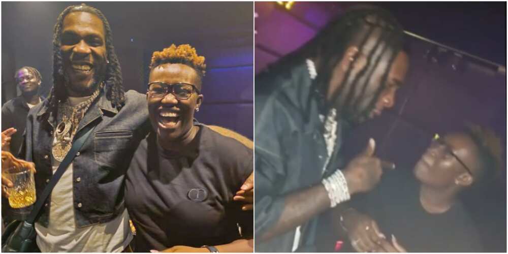 Comedian Real Warri Pikin and Burna Boy