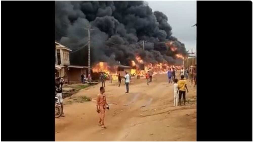 Fuel-laden tanker/explosion/fire/Ogun state