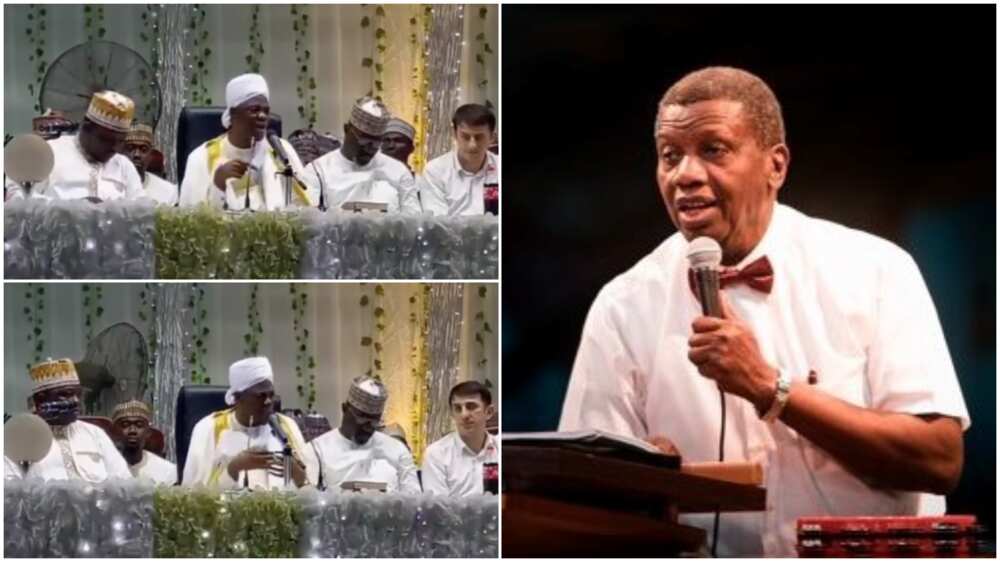 Popular Islamic cleric Farooq Onikijipa prays for Pastor Adeboye after son's death during Ramadan lecture