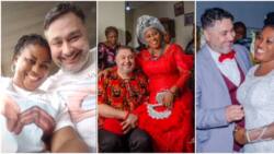 "We met on Bumble": Nigerian lady finally marries Romanian man at 37 after 12 years on dating apps