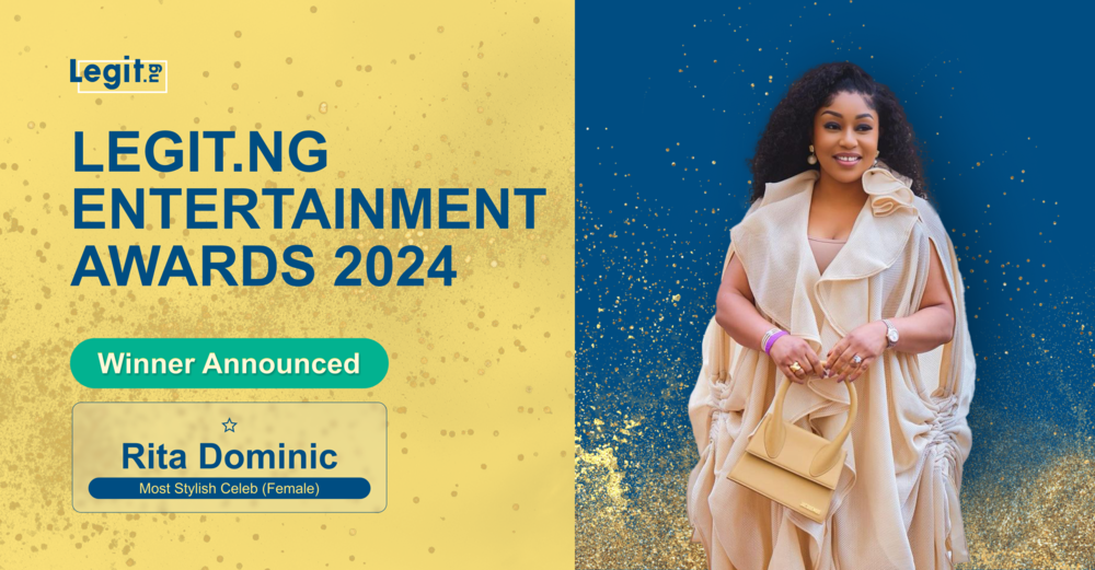 Rita Dominic, Legit.ng Entertainment Awards, Winners, Announcement