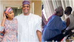 It's a free world: Zahra Buhari's hubby replies lady who tackled him for taking COVID-19 vaccine abroad
