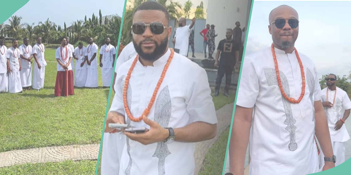 You will be wowed by the classy Edo attire some groomsmen wore for a wedding