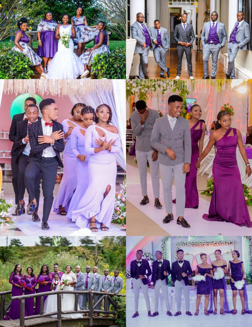Fall wedding purple color scheme