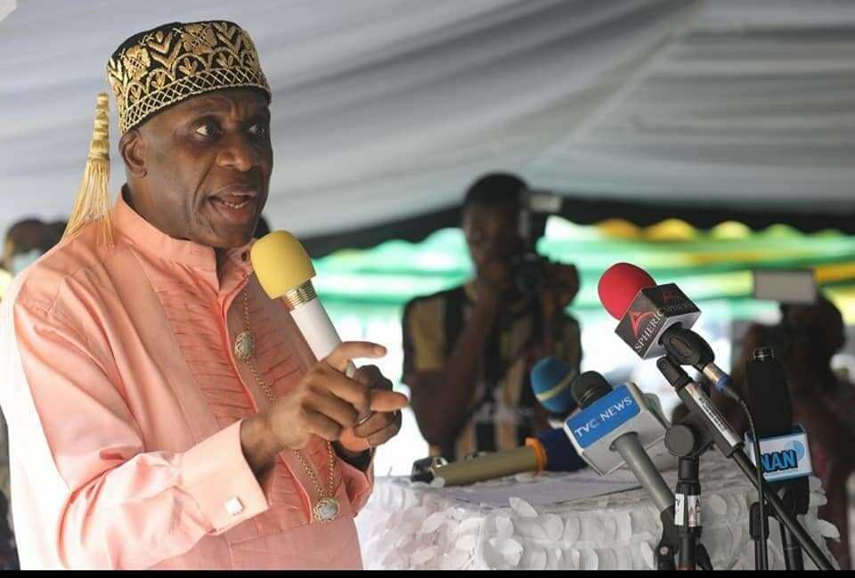 Amaechi at the flag-off of freight services on Itakpe-Warri rail line