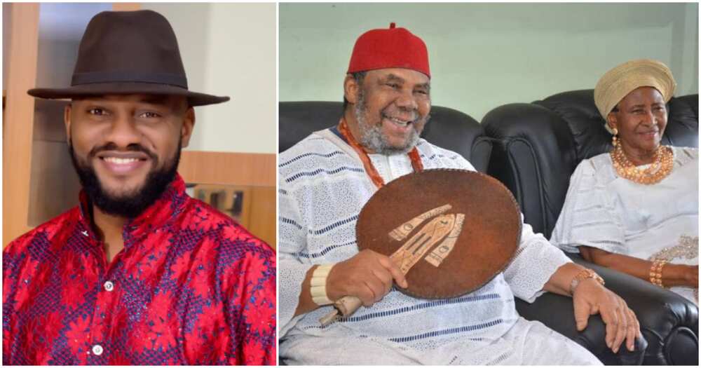 Photo of Yul Edochie and his parents