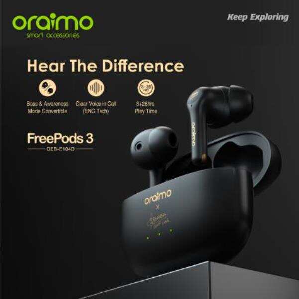 oraimo FreePods 3: Perfect Environmental Noise Cancellation in Speech Mode Are Now a Thing