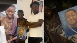 "Great talent wasting on the streets": Kogbagidi stunned as beggar makes instant portrait of him, vows to help