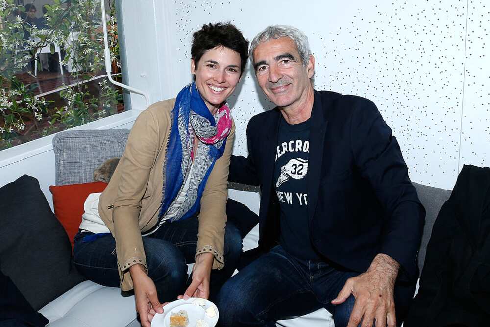 Eglantine Emeye et Raymond Domenech Eglantine Emeye et Raymond Domenech