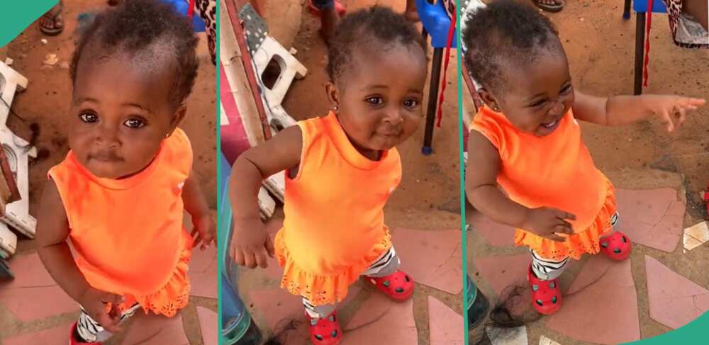 Baby goes viral because of her dance.