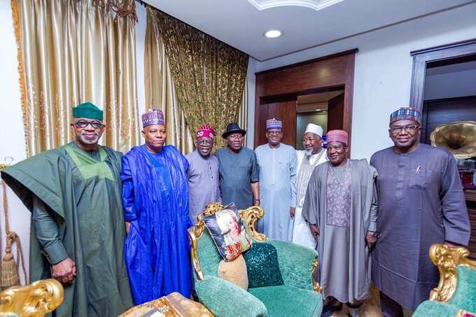 Tinubu/Shettima/APC Governors/Jonathan/Abuja/2023 Presidential Election