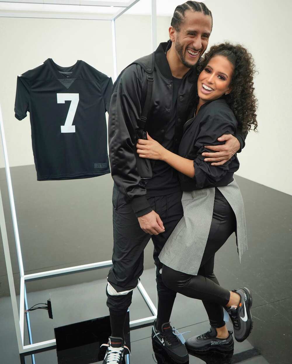 Colin Kaepernick and his wife