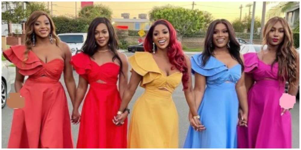 Photos of Chioma Goodhair and her friends.