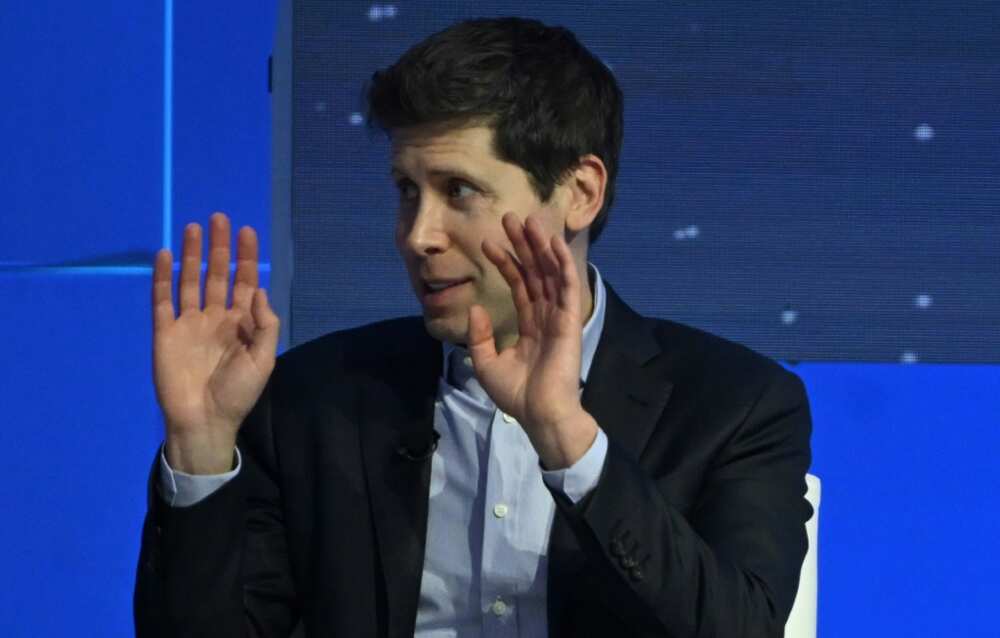 Sam Altman, the since-fired CEO of OpenAI, is seen taking part in a discussion on artificial intelligence in San Francisco on November 16, 2023