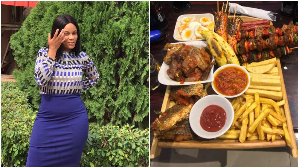 Drop the location - Reactions as Nigerian lady shares photo of N15k food in Benin