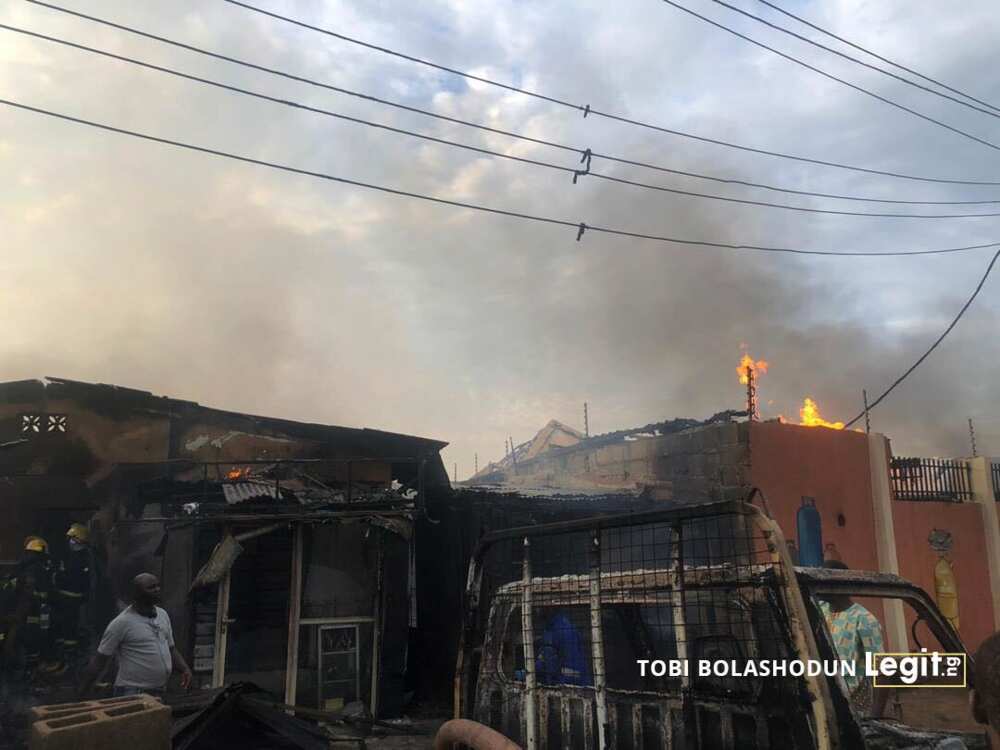 One feared dead as gas station catches fire in Lagos One feared dead as gas station catches fire in Lagos