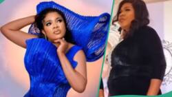 "She will deliver safely": Excitement rocks netizens as Toyin Abraham shows off baby bump in video