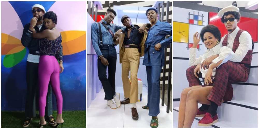 Photos of BBNaija housemates.