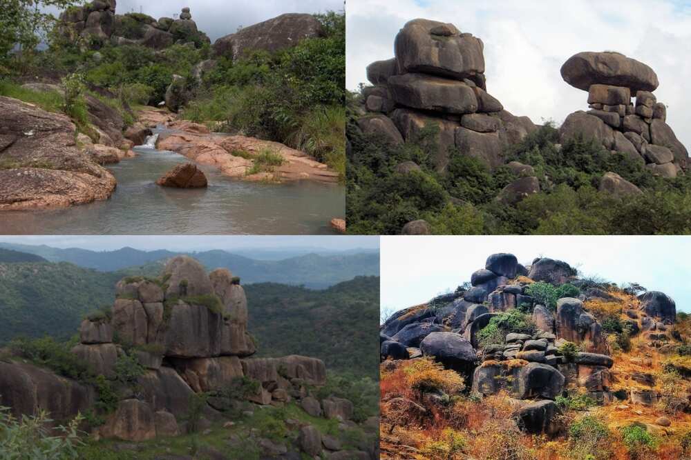 Which rock is the largest in Nigeria?