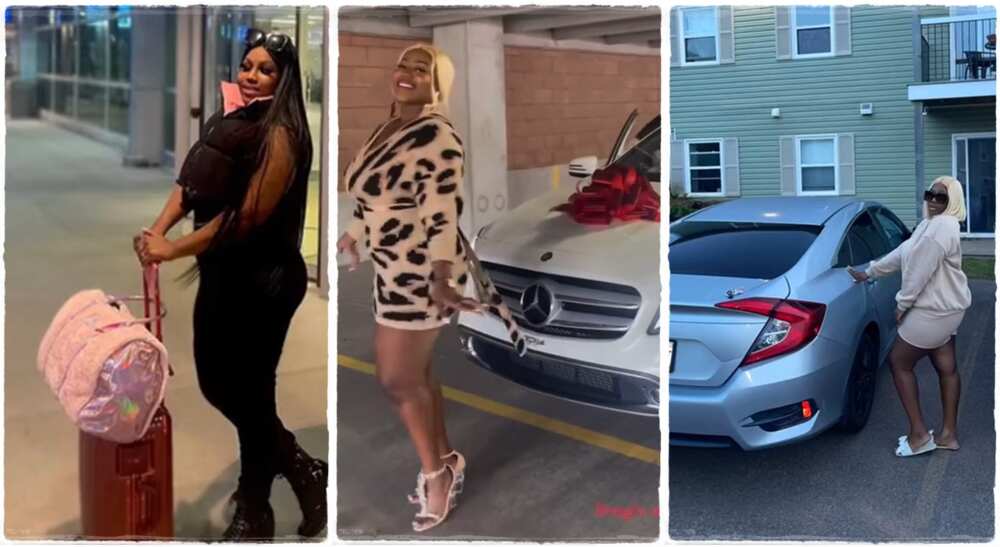 Nigerian lady who bought two cars after getting a job in Canada.