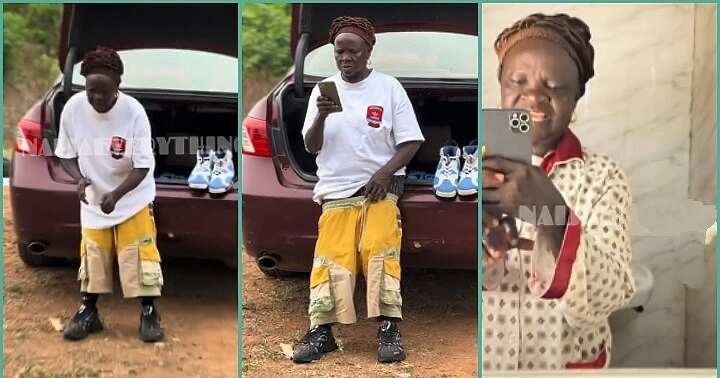 Elderly Nigerian woman goes viral after showcasing her swag