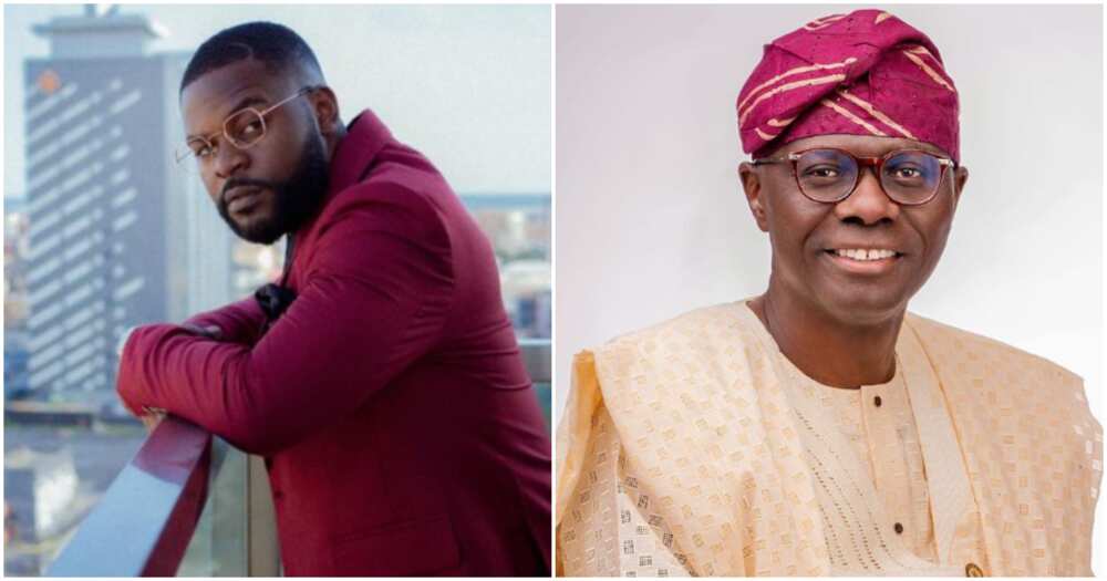 Singer Falz and governor Sanwo-Olu Singer Falz and governor Sanwo-Olu