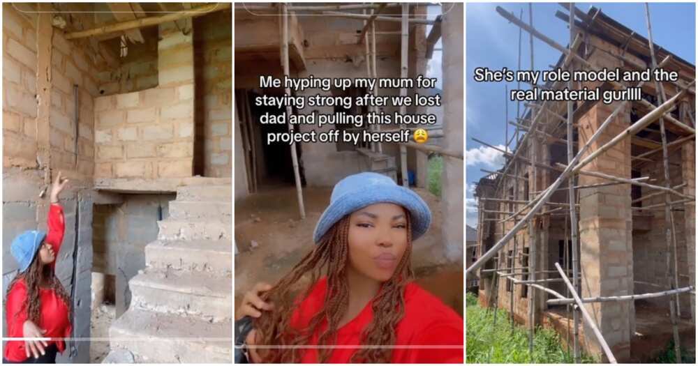 Nigerian woman, house, husband's death