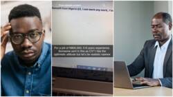 "E for use ChatGPT": Nigerian man submits CV for N800k job, his statement surprises employer