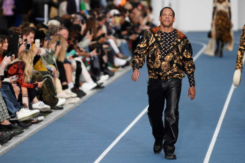 French actor and musician JoeyStarr was one of the models for Marine Serre's new collection