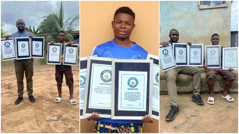 Guinness World Records/Vince Okezie broke 5 records.