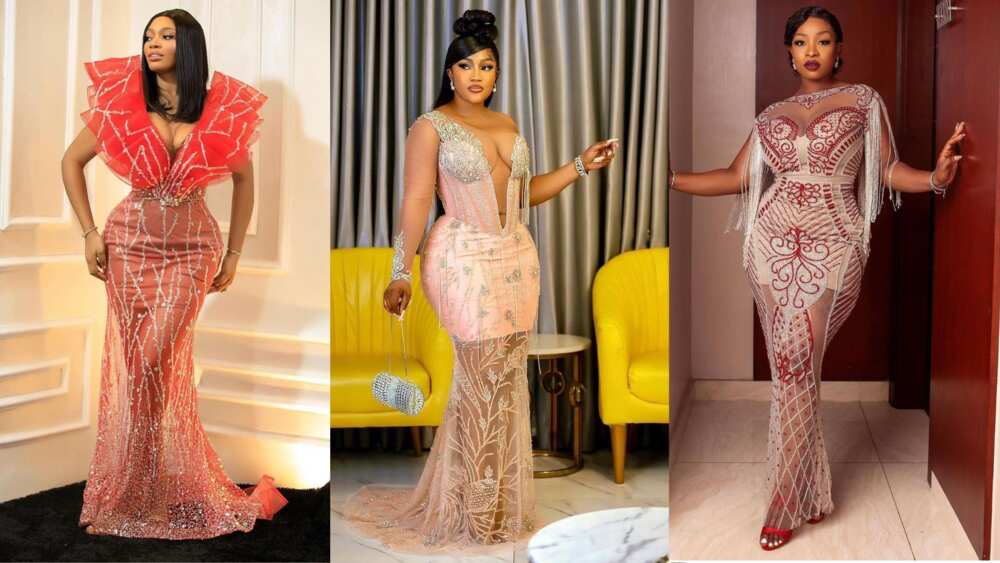 Lace African dresses designs 