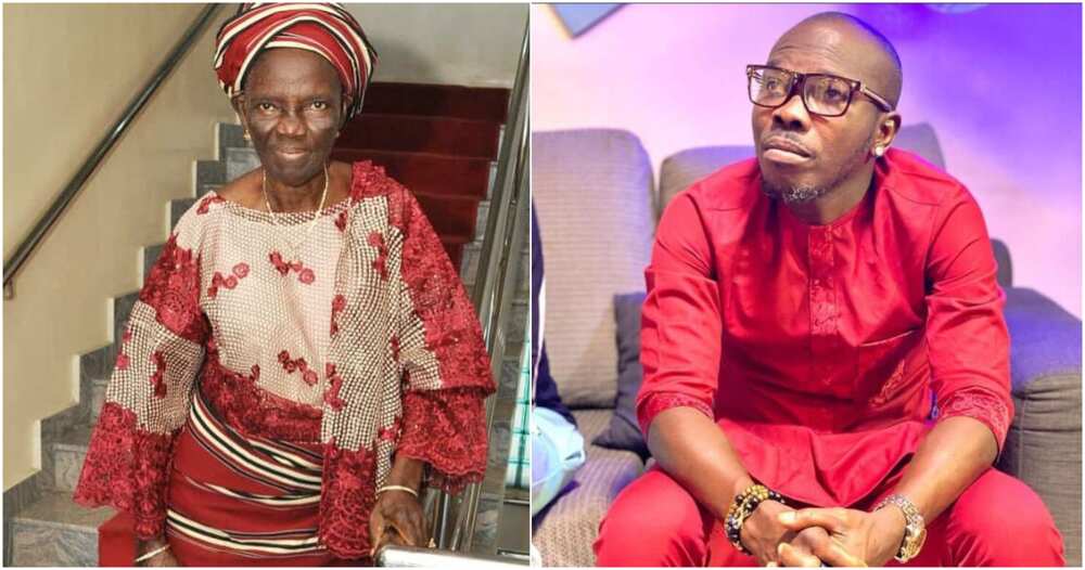 Ijebu and his late mum Yefunbi Ijebu and his late mum Yefunbi