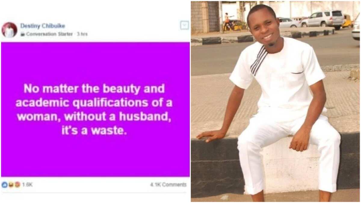 Nigerian man says a woman's education is a waste if she remains single