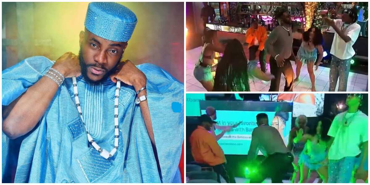 BBTitans: Watch Ebuka display shocking dance moves as he parties with finalists