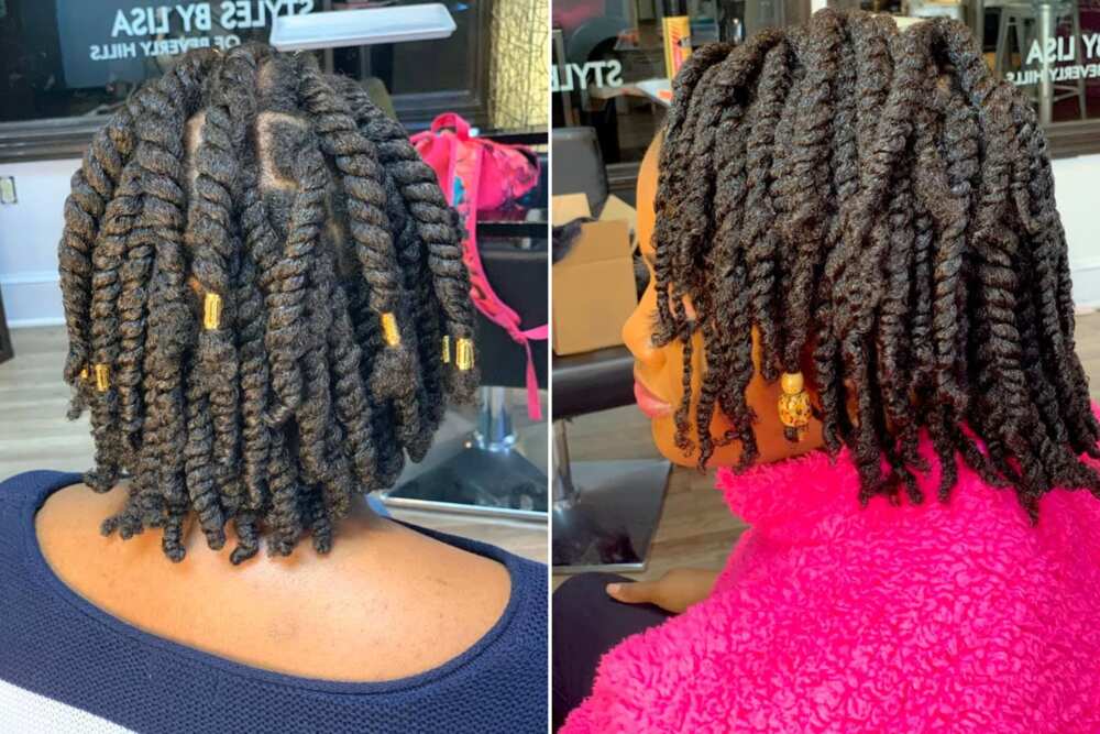 styles for short locs styles for short locs