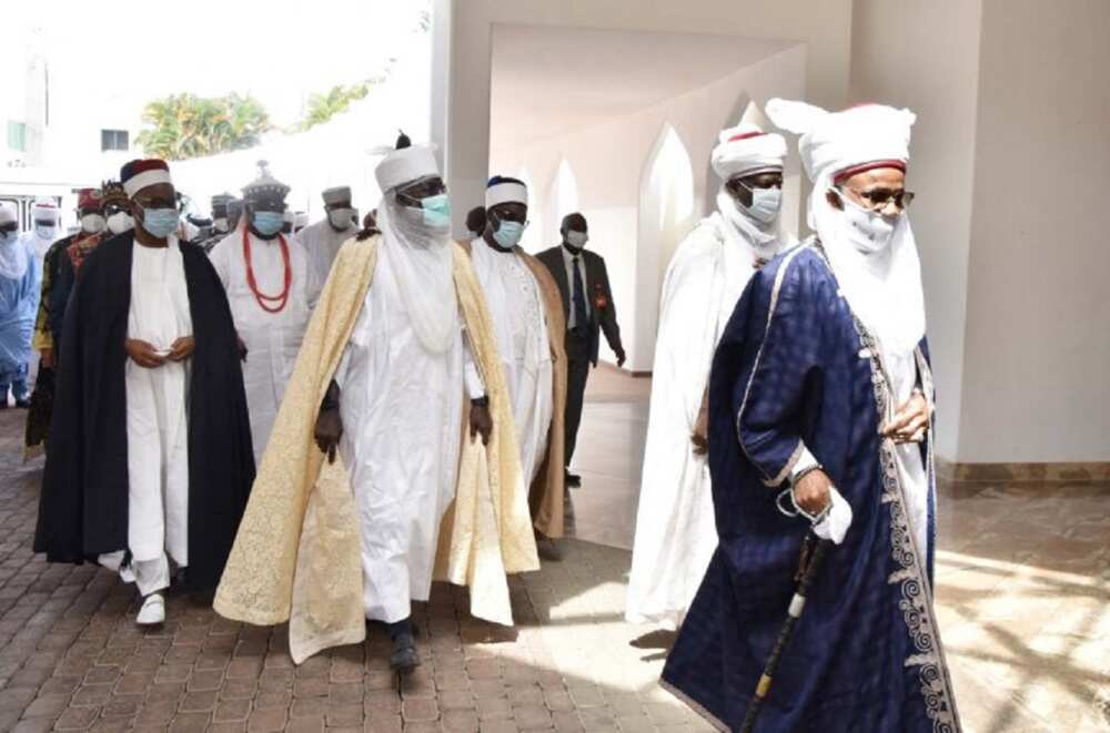 Sultan, Ooni, da wasu Sarakuna sun yi zama da Shugaban Najeriya Buhari