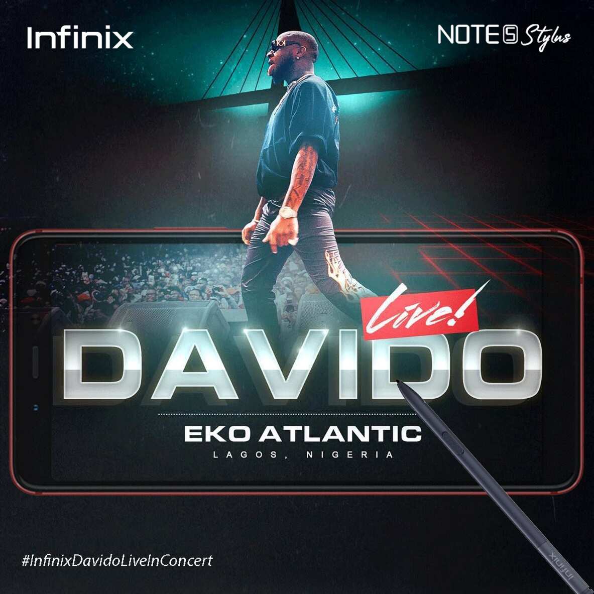 Come join the Infinix intelligent X-Family and Davido live in concert on December 27