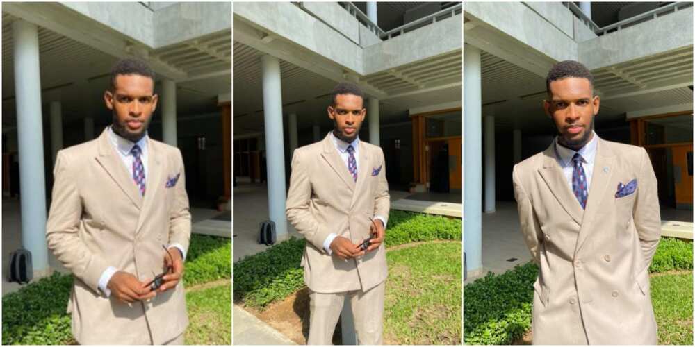 Ladies drool over cute man after revealing he graduated with first class