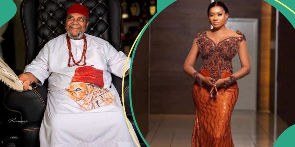 May Edochie reacts as her father-in-law, Pete Edochie, gets a new chieftaincy title