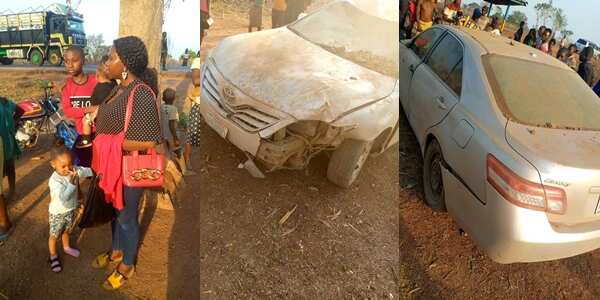 New year: Man, family escapes road accident in Benue State.
