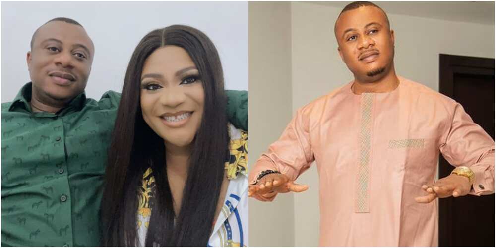 Actress Nkechi Blessing and her husband