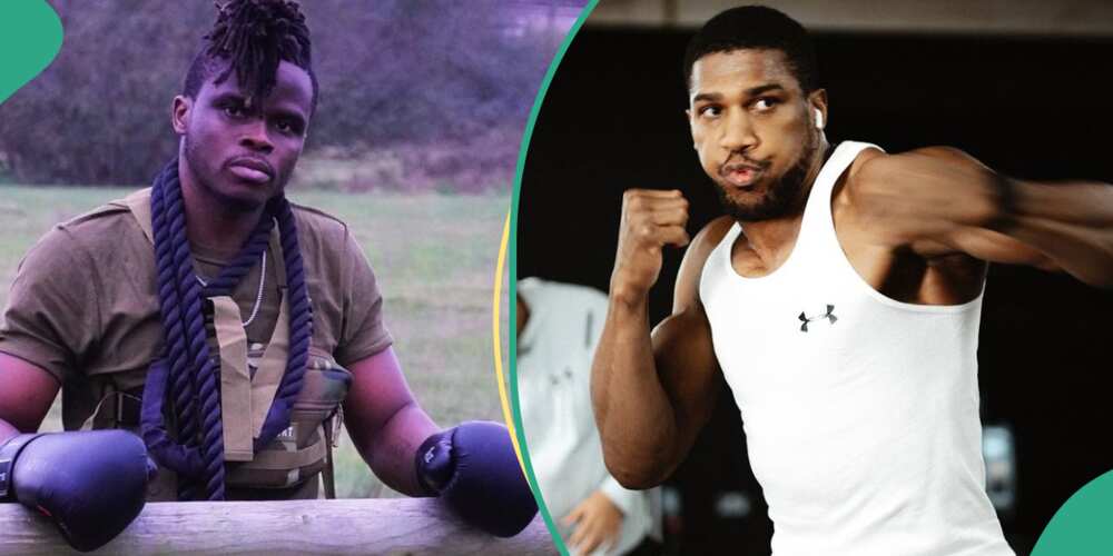 Anthony Joshua and singer Homebased