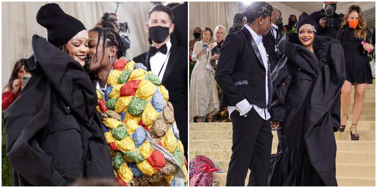 Rihanna and A$AP Rocky turn heads at Met Gala with high fashion Balenciaga couture outfits