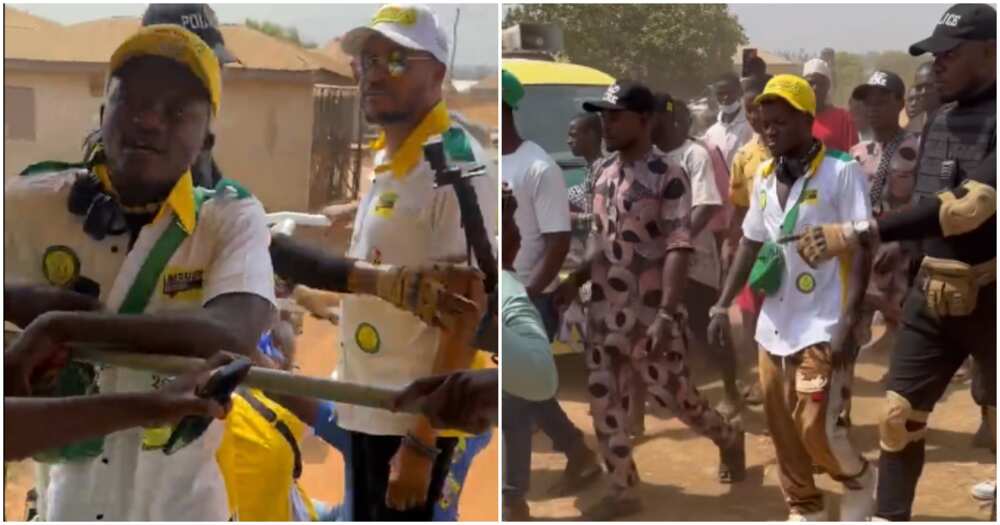 Nigerian singer Portable on campaign train for Accord party Nigerian singer Portable on campaign train for Accord party