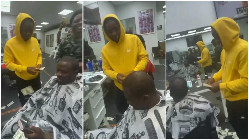 Young Nigerian Man Brings Out Dollars From His Pocket, Sprays Them All ...