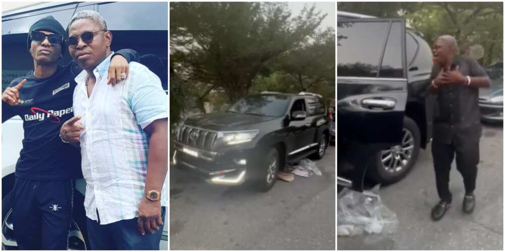 Wizkid buys long term manager brand new car