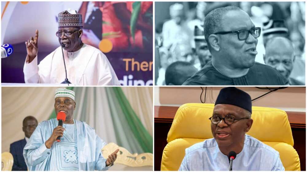 Bola Tinubu/Atiku Abubakar/Peter Obi/Nasir El-Rufai/PDP/APC/2023 election/Arewa/Labour Party