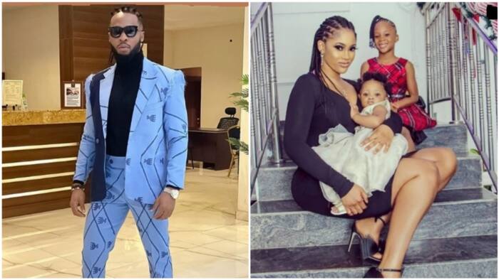 Nigerians react to rumours of Flavour's marriage to first baby mama Sandra